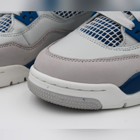 Air Jordan 4 Retro (GS) Off White/Military Blue 6.5Y - Picture 12 of 14